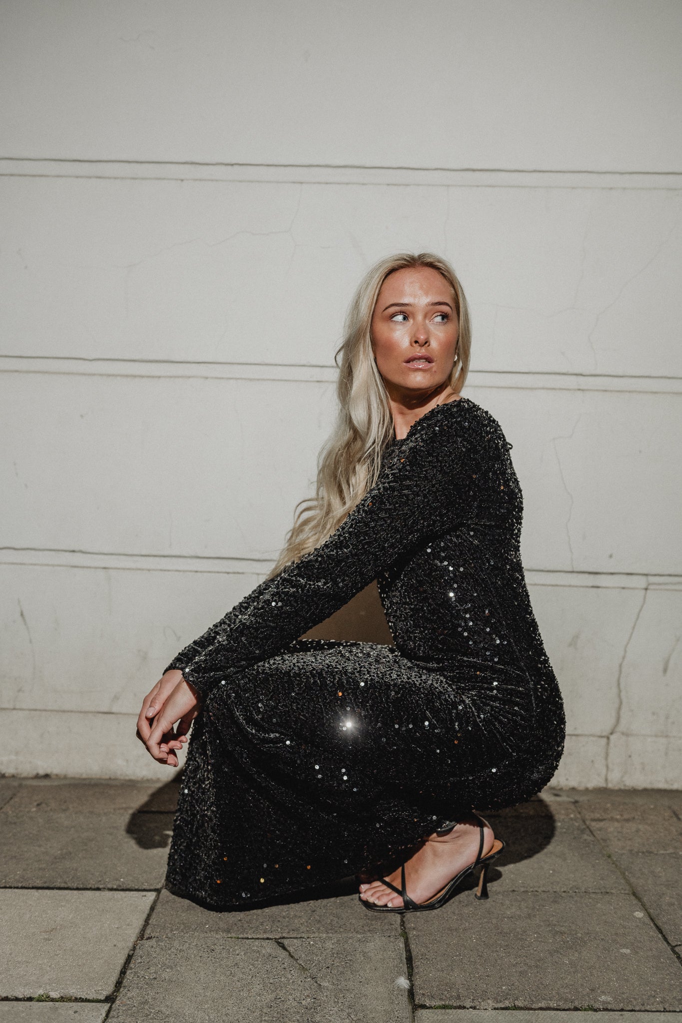 PCKAM Long Dress - Black